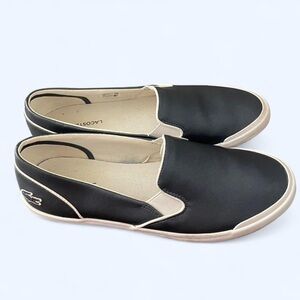 Lacoste Navy Blue Flats Slip Ons